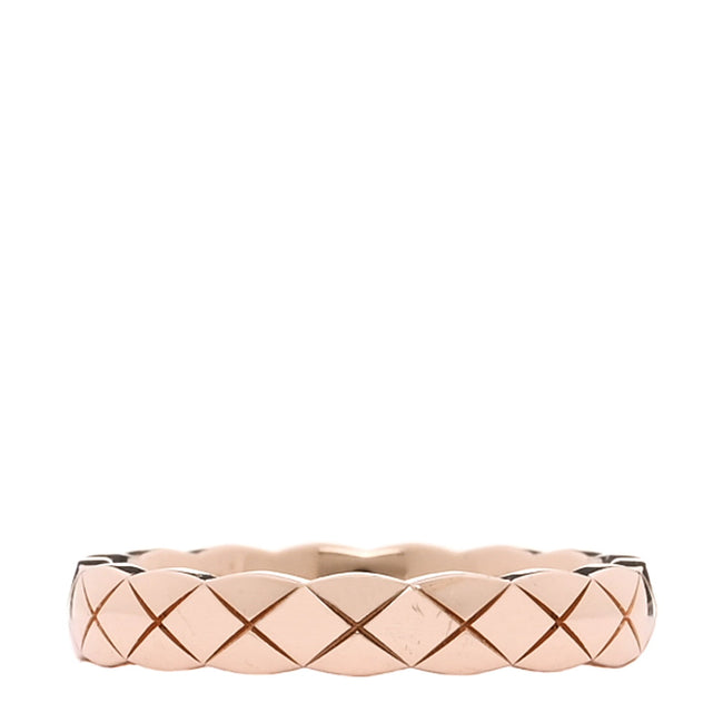 18K Beige Gold Mini Coco Crush Ring 50 5.25 Hover Image