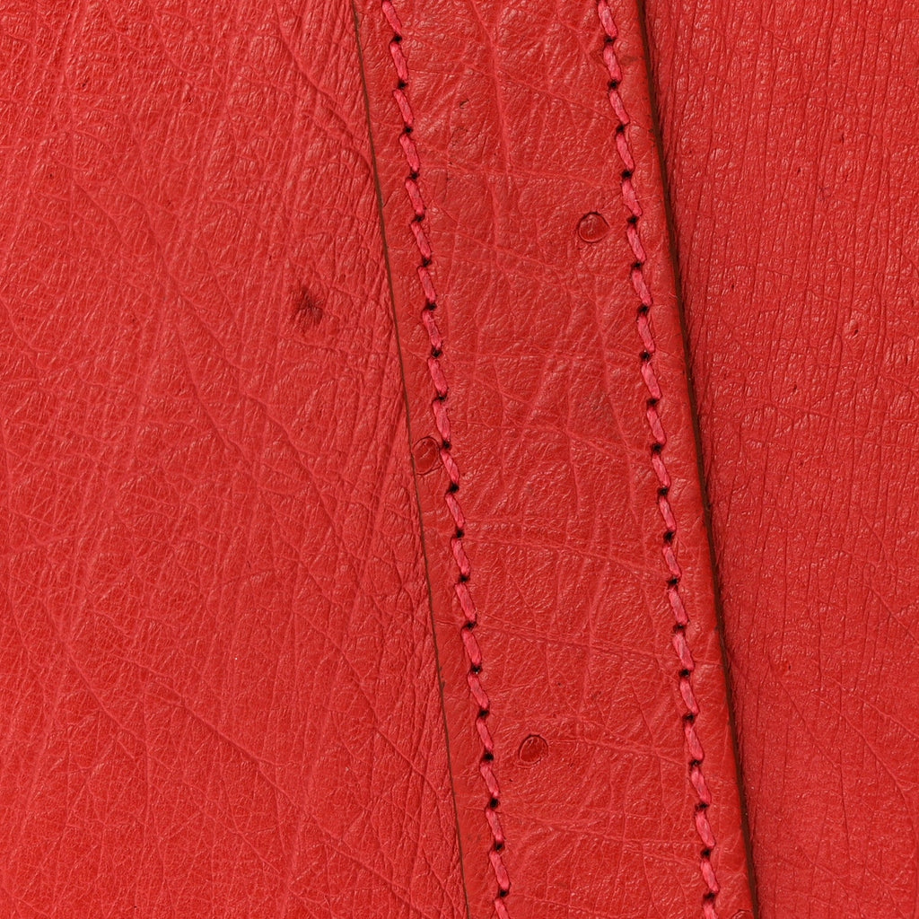 Ostrich Birkin 30 Rouge Vif