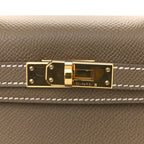 Epsom Mini Kelly Sellier 20 Etoupe