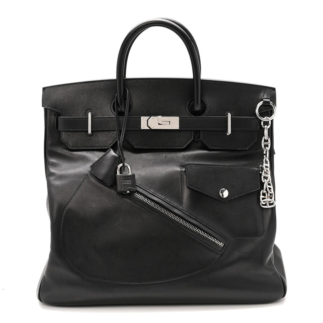 Veau Volupto Rock HAC Birkin 40 Black Hover Image