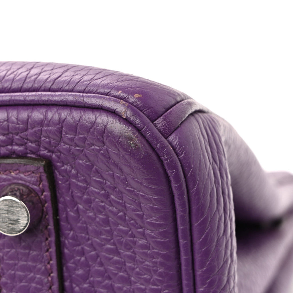 Taurillon Clemence Birkin 30 Ultraviolet