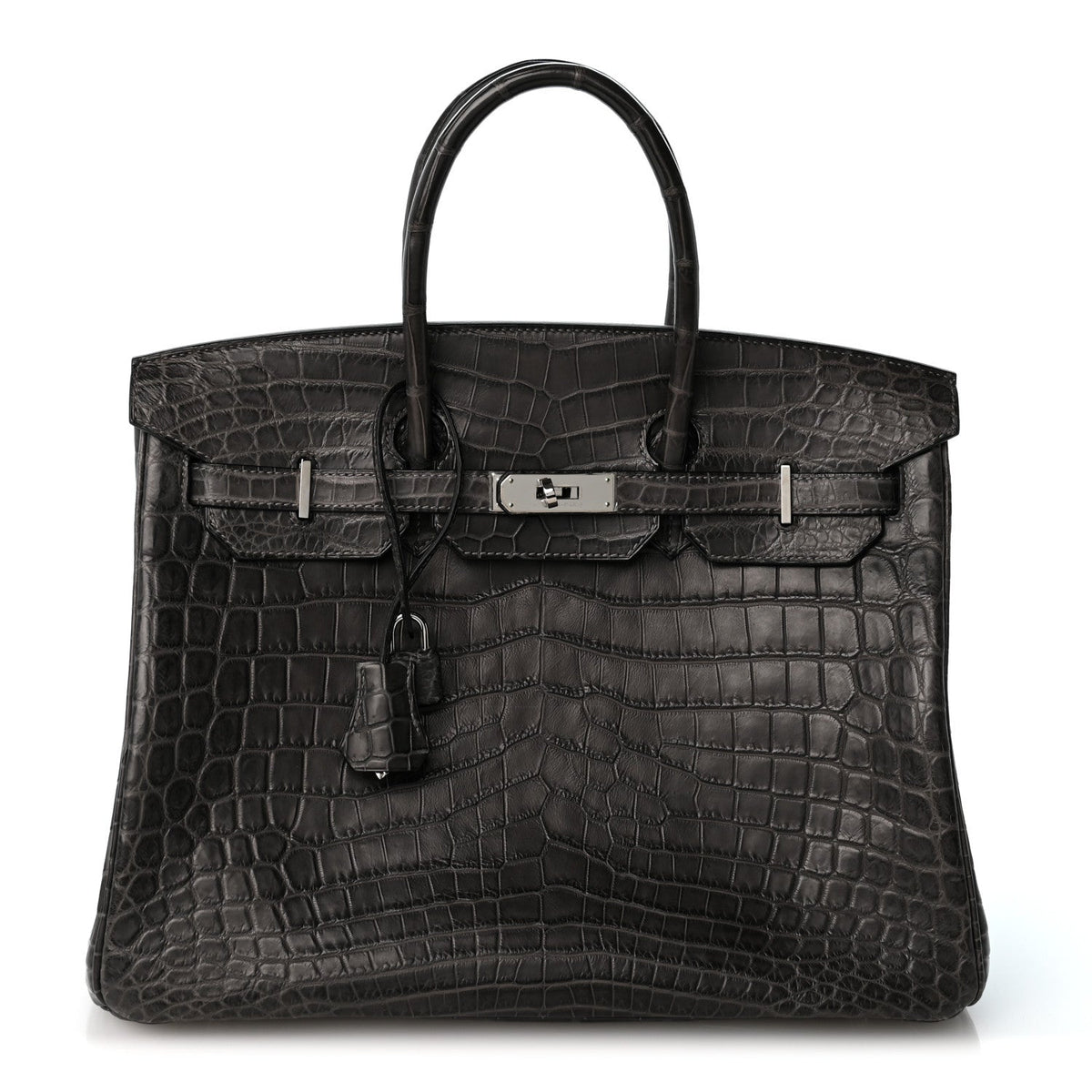 Matte Niloticus Crocodile Birkin 35 Graphite
