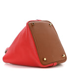 Taurillon Clemence Picotin Lock Picotin 18 PM Rouge De Coeur Gold
