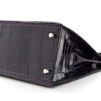 Shiny Niloticus Crocodile Kelly Sellier 28 Amethyst