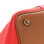 Taurillon Clemence Casaque Picotin Lock 18 PM Gold Rouge De Coeur