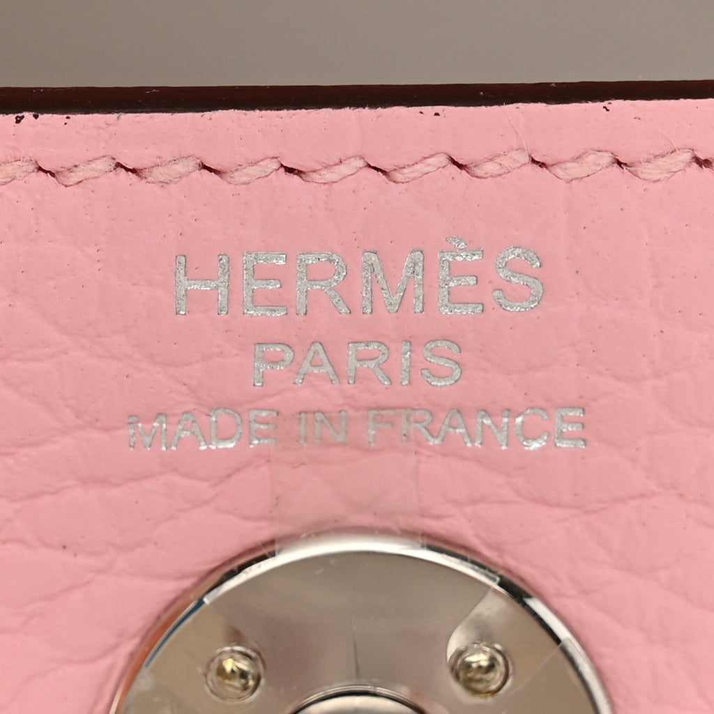 Taurillon Clemence Verso Mini Lindy 20 Rose Sakura Gris Perle