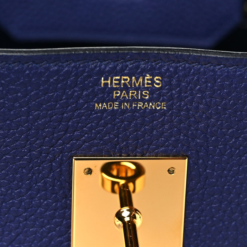Togo Birkin 30 Bleu Encre