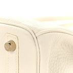 Taurillon Clemence Birkin 30 White