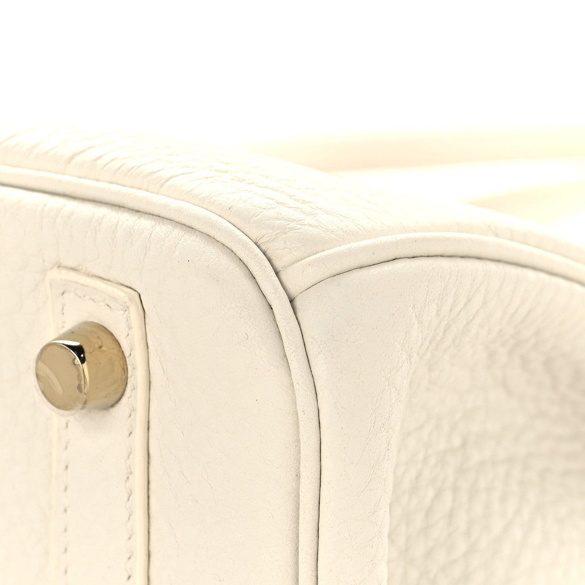 Taurillon Clemence Birkin 30 White