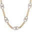 Crystal Chain CC Link Choker Gold Silver