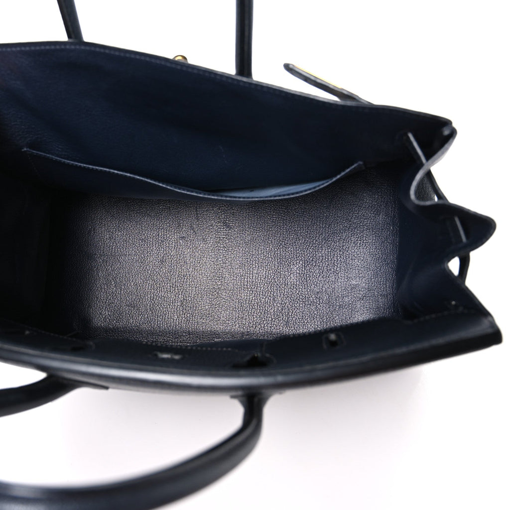 Chevre De Coromandel Birkin 35 Black