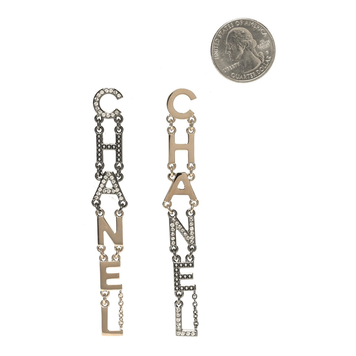 Crystal Pearl Chanel Bright Young Things Earrings Gold Ruthenium