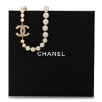 Pearl CC 100th Anniversary Necklace Light Gold