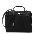 Toile Vache Calfskin Herbag 30 PM Ficelle Black