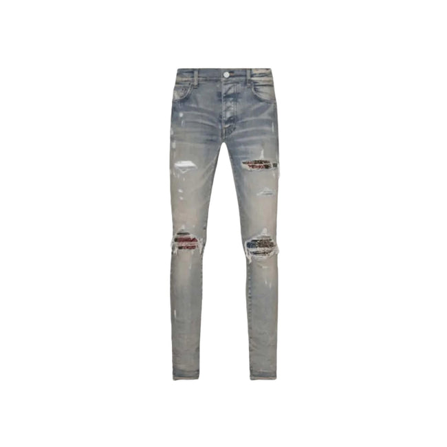 AMIRI Rainbow Paisley Thrasher Jeans Clay Indigo Hover Image