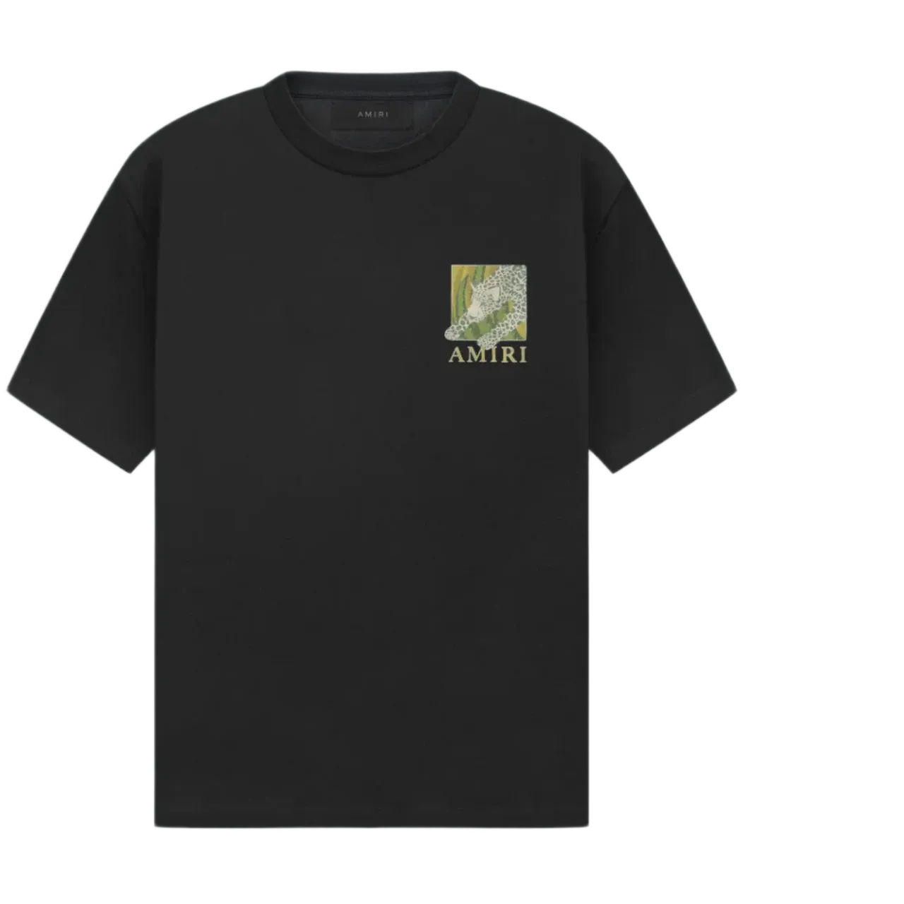 Amiri Leopard T-Shirt Black
