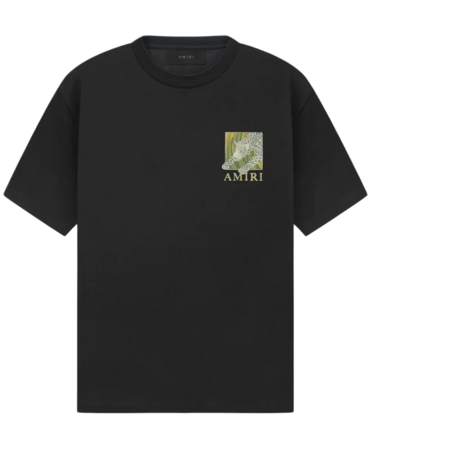 Amiri Leopard T-Shirt Black Hover Image