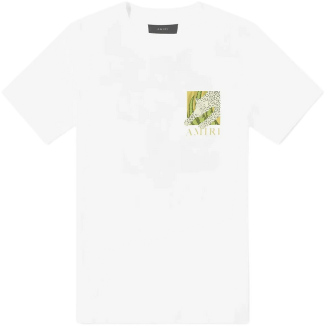 Amiri Leopard T-Shirt White Hover Image