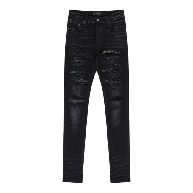 Amiri Thrasher Rainbow Paisley Jeans Black Hover Image