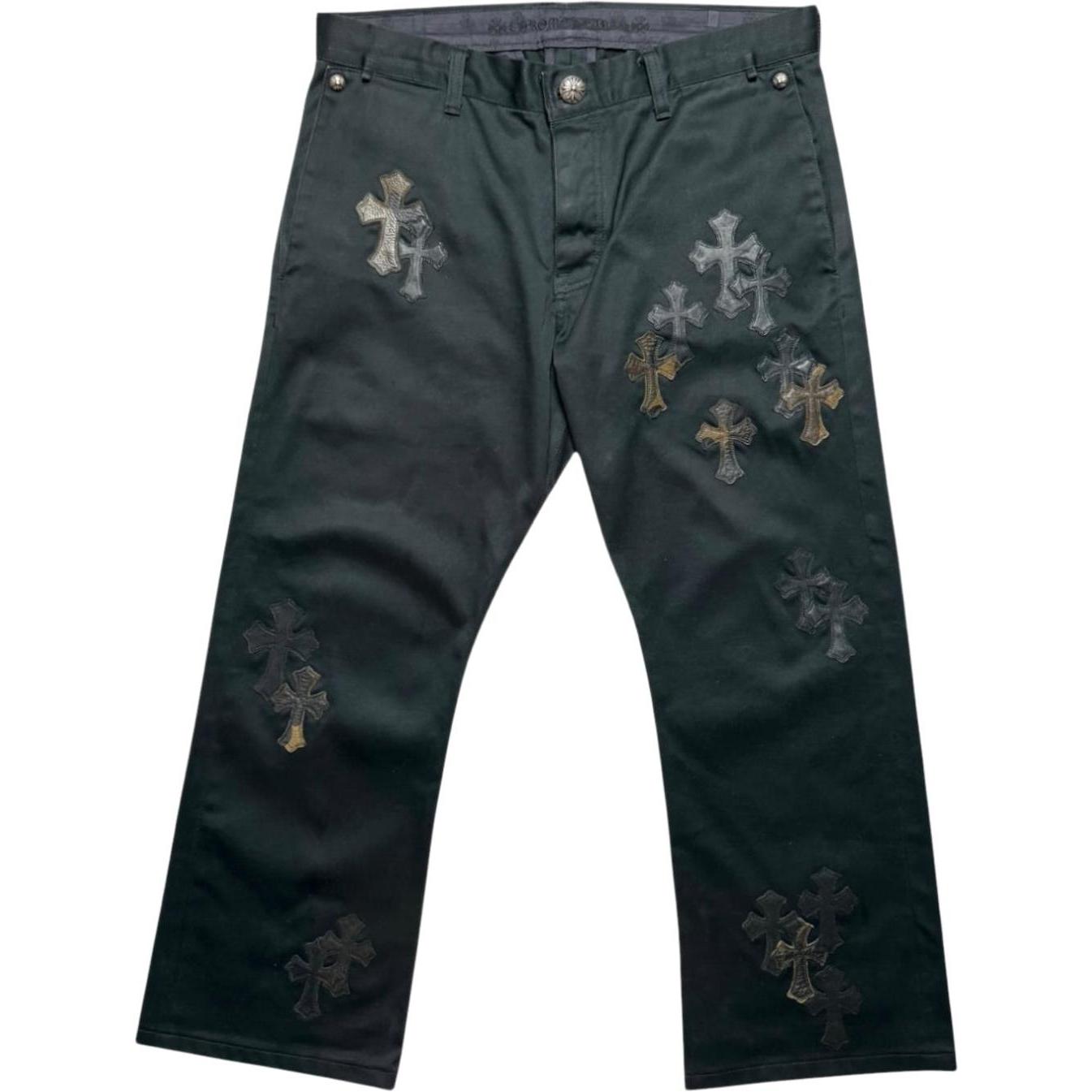 Chrome Hearts Black Camouflage Cross Patch Chino Pants