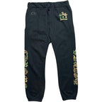 Chrome Hearts Black Camouflage Triple Cross Logo Sweatpants