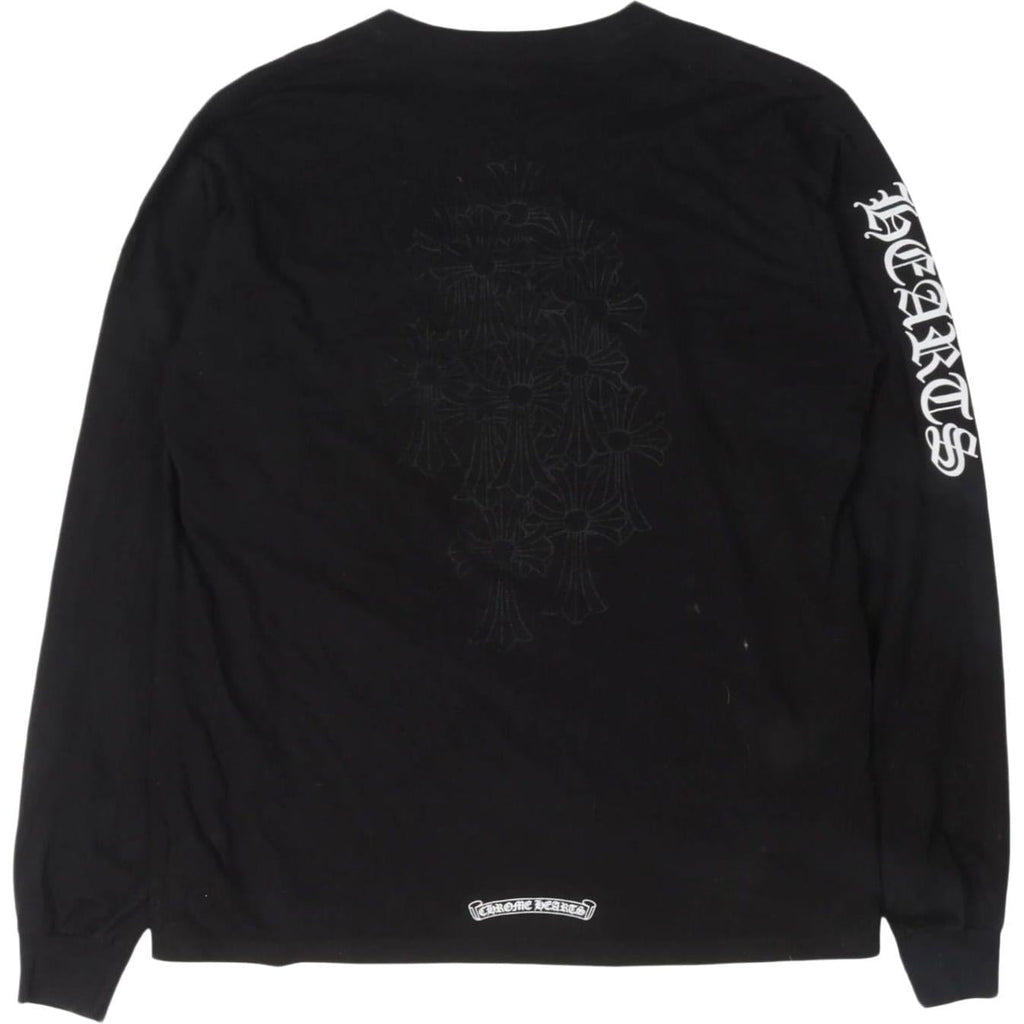 Chrome Hearts Cemetery Cross Long Sleeve Pocket T-Shirt