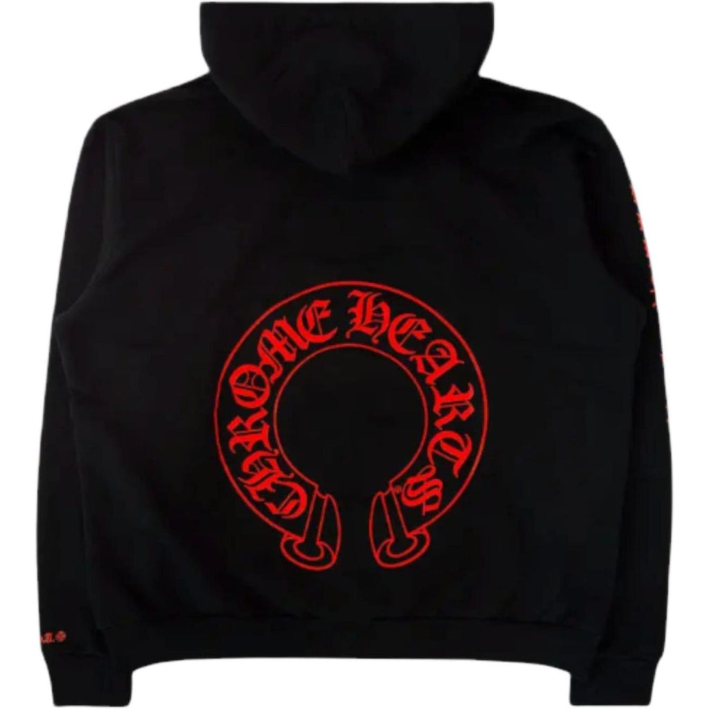 Chrome Hearts Horse Shoe Hoodie Web Exclusive Black/Red