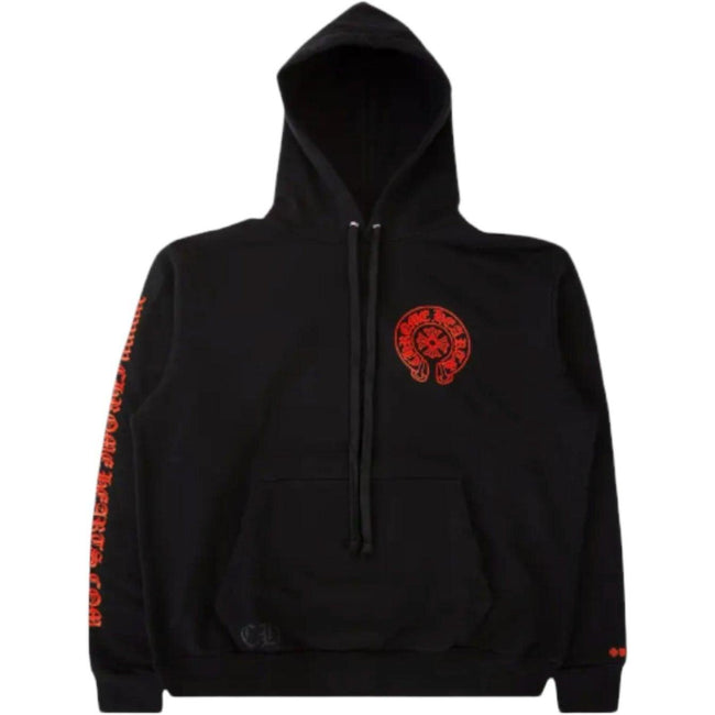 Chrome Hearts Horse Shoe Hoodie Web Exclusive Black/Red Hover Image