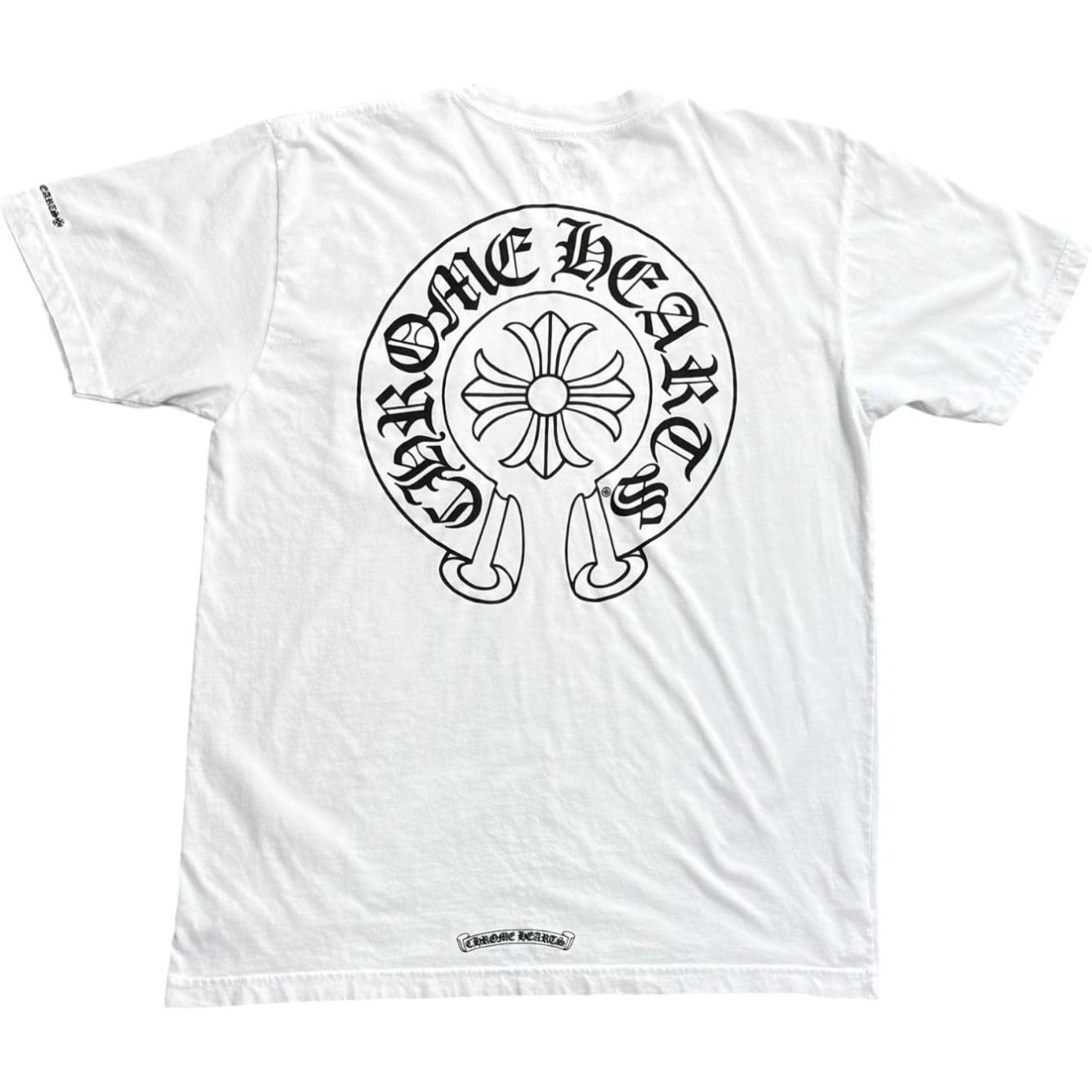 Chrome Hearts Horse Shoe Logo Pocket T-Shirt White