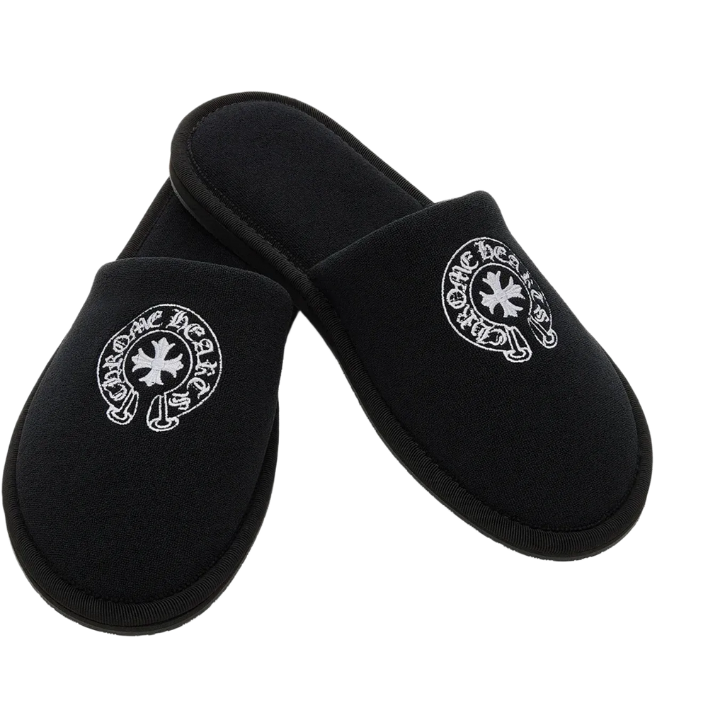 Chrome Hearts Hotel Slippers Black