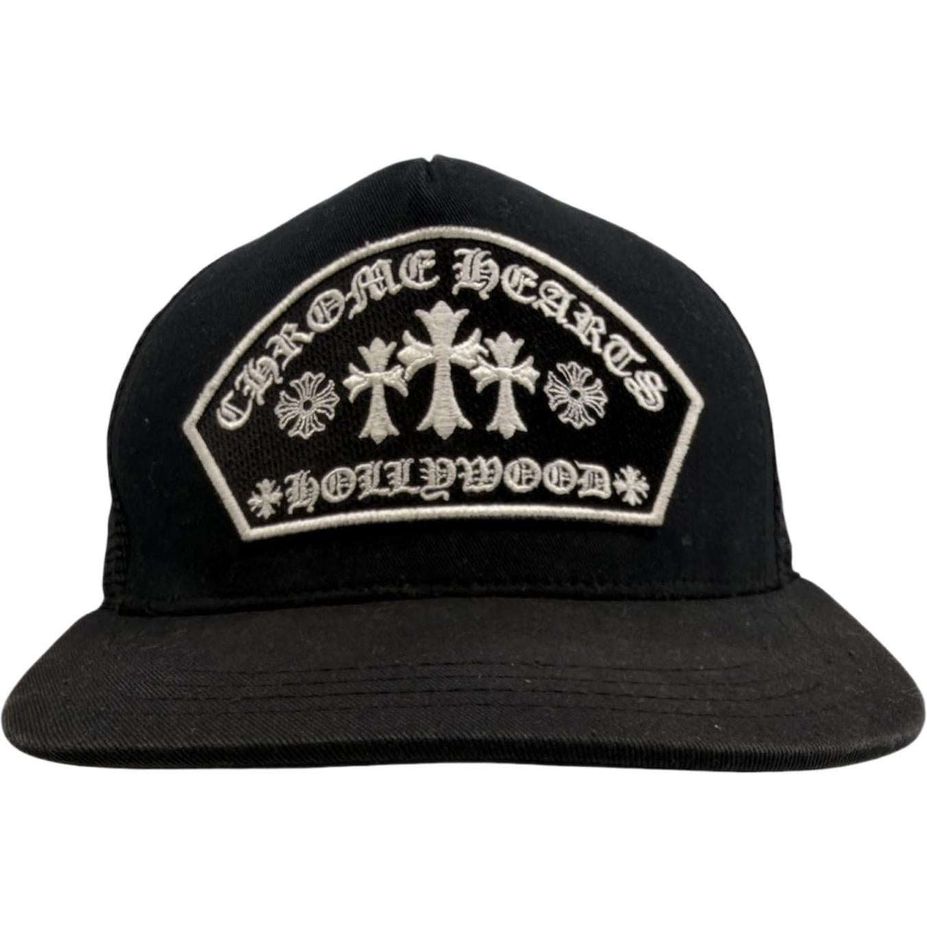 Chrome Hearts King Taco Patch Trucker Hat Black/White