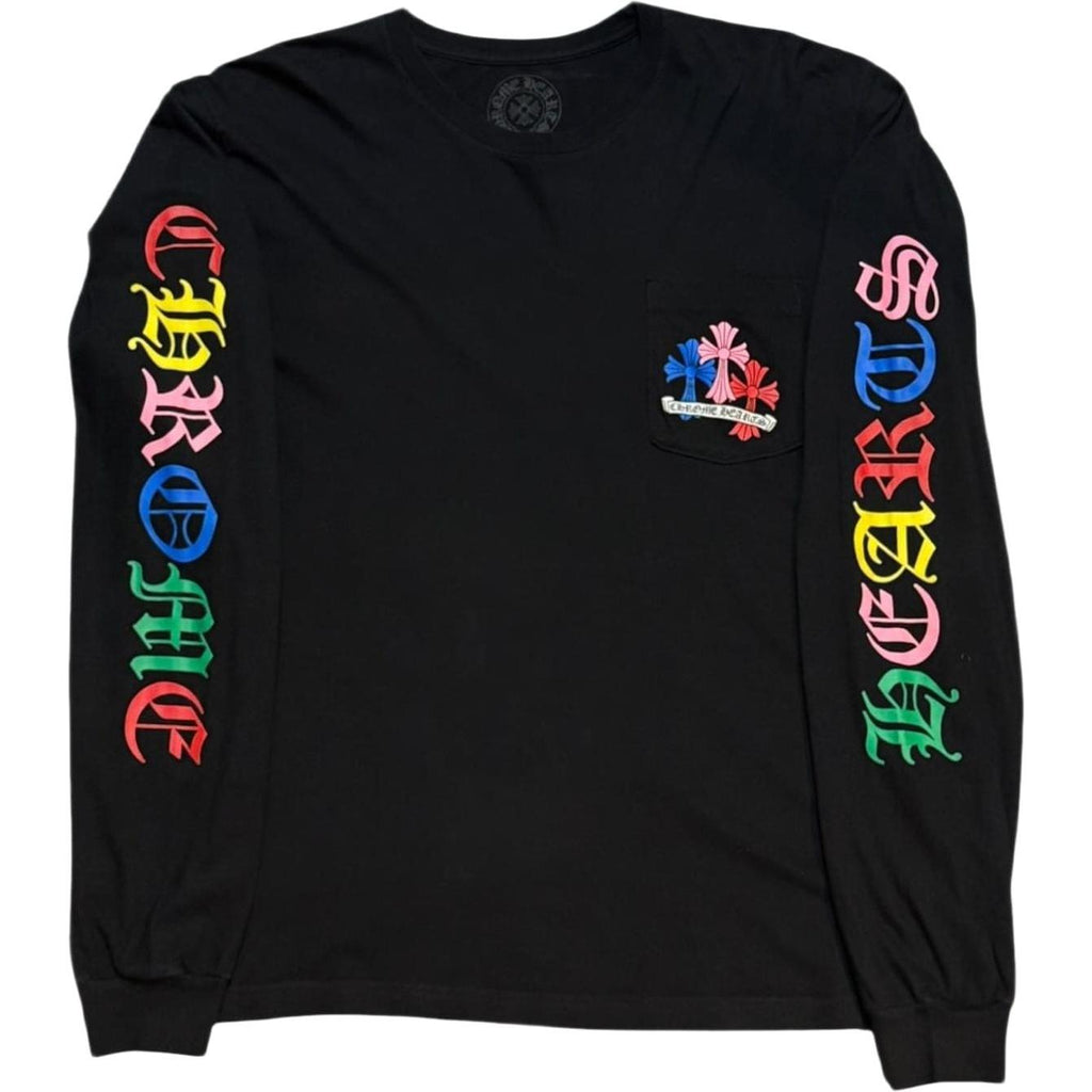 Chrome Hearts Multi Color Cross Cemetery L/S T-shirt Black