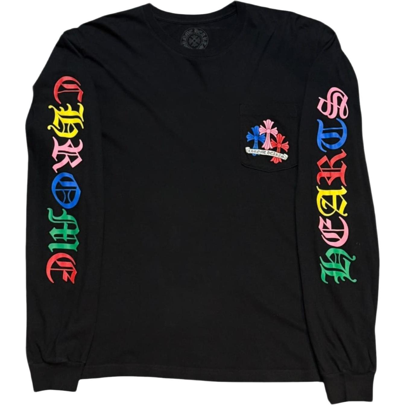 Chrome Hearts Multi Color Cross Cemetery L/S T-shirt Black