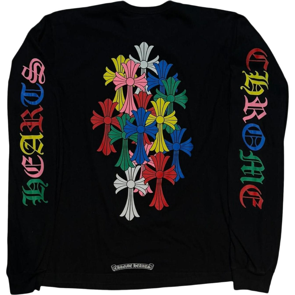 Chrome Hearts Multi Color Cross Cemetery L/S T-shirt Black