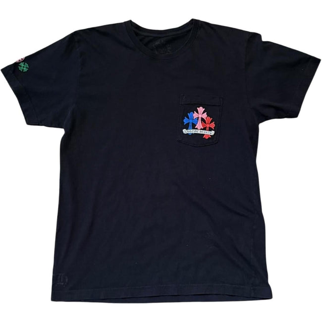 Chrome Hearts Multi Color Cross Cemetery T-shirt Black Main Image