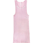 Chrome Hearts Pink LOVE YOU Neck Rib Tank Top