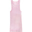 Chrome Hearts Pink LOVE YOU Neck Rib Tank Top