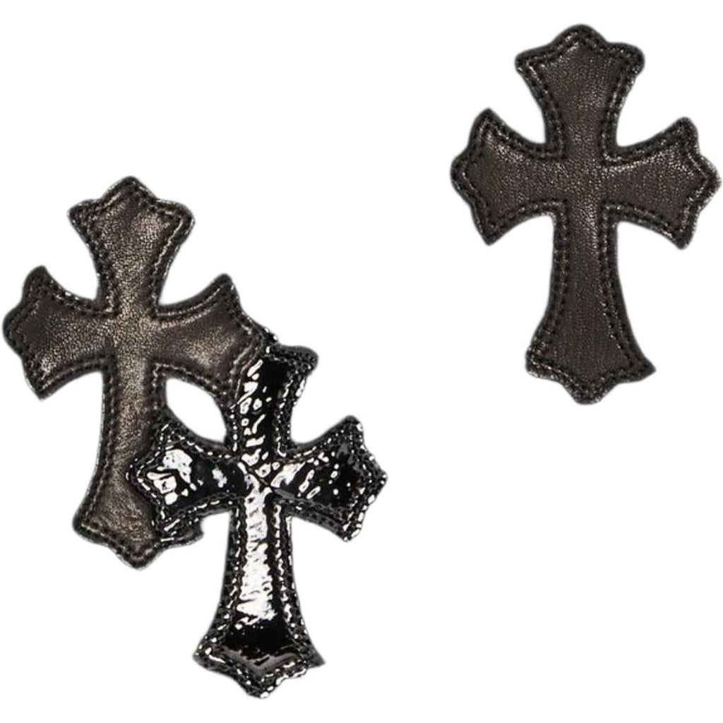Chrome Hearts Ponyhair Cross Quarter Zip Black