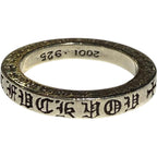 Chrome Hearts Silver CH NYC Fuck You 3MM Ring - US Size 7