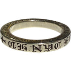Chrome Hearts Silver CH NYC Fuck You 3MM Ring - US Size 7