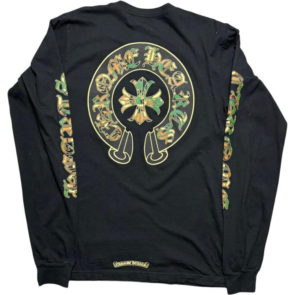 Chrome Hearts Triple Cross Camo L/S T-Shirt Black