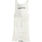Chrome Hearts Vintage Celtic Cross Fuck You Tank Top White