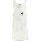 Chrome Hearts Vintage Celtic Cross Fuck You Tank Top White