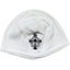 Chrome Hearts Vintage Floral Cross Thermal Beanie White