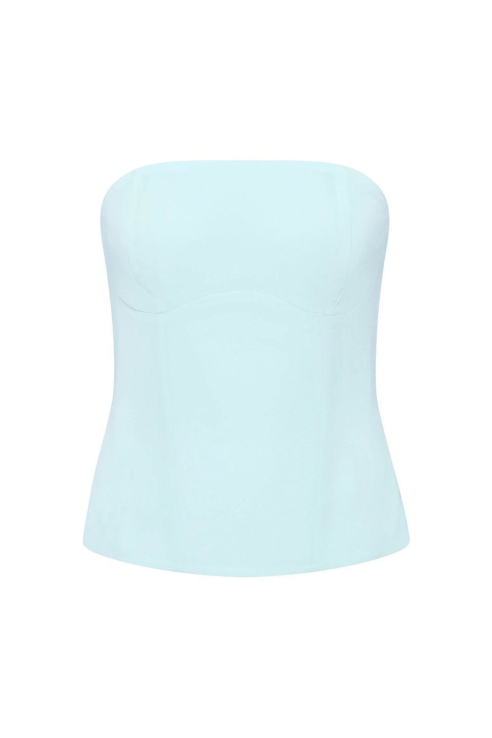 Mint Strapless Lace-Up Corset