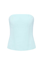 Mint Strapless Lace-Up Corset