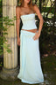 Mint Strapless Lace-Up Corset