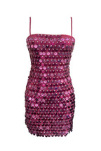 Pink Sequin Mini Dress