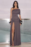 Charcoal One Shoulder Dress