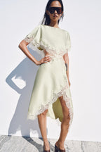Sage Whisper Midi Dress